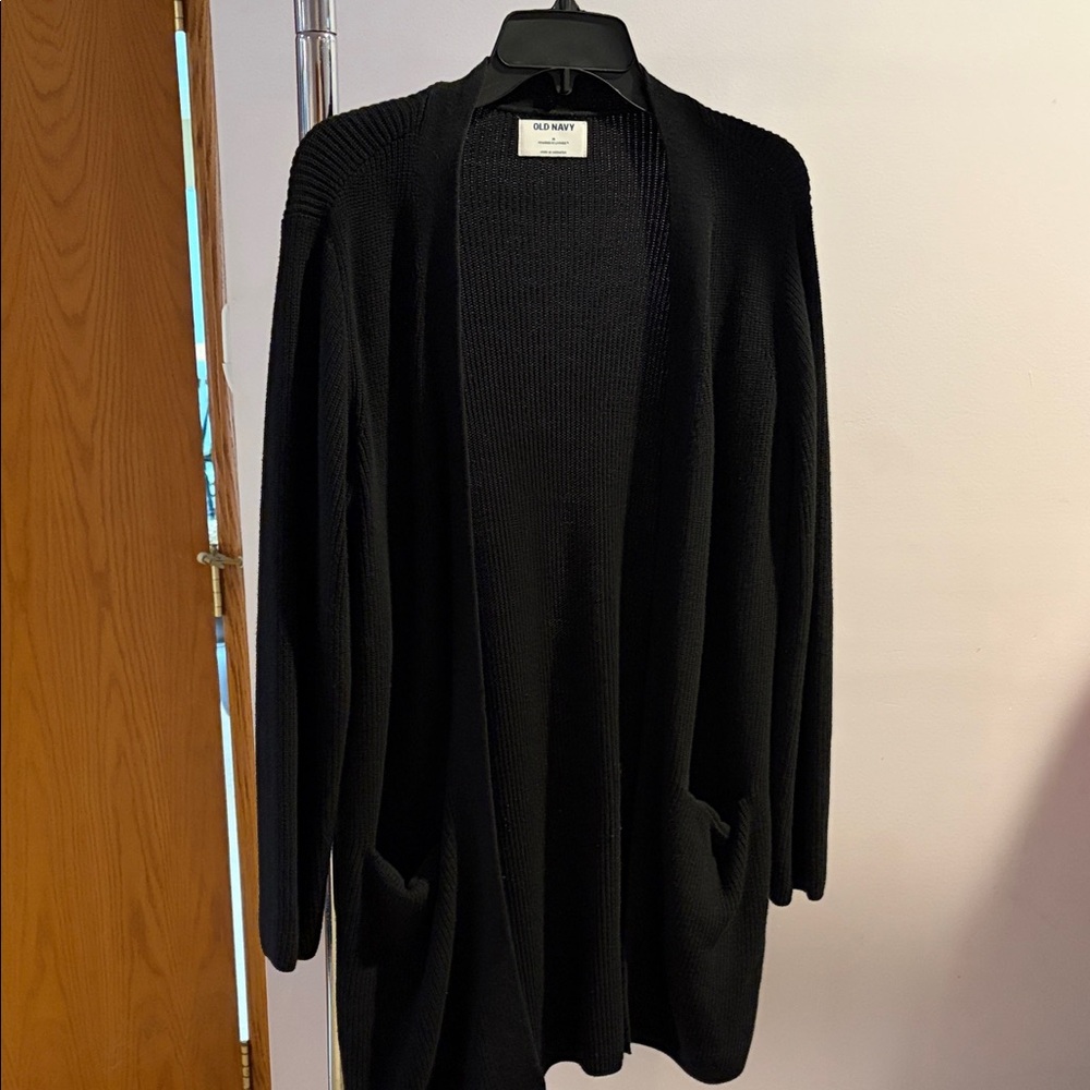 Old Navy Black Open Front Cardigan